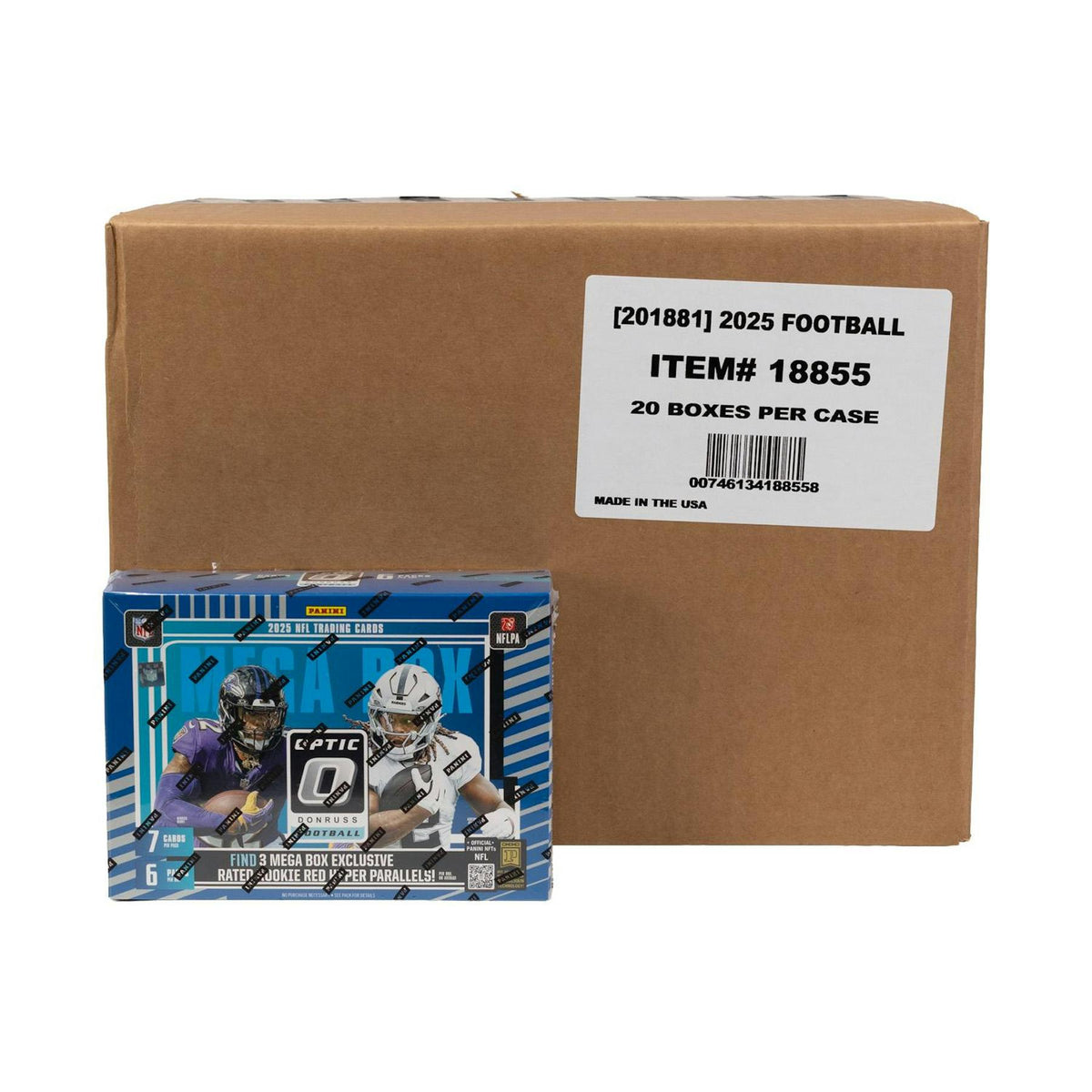 2025 Panini Donruss Optic Football Mega Hobby 20-Box Case