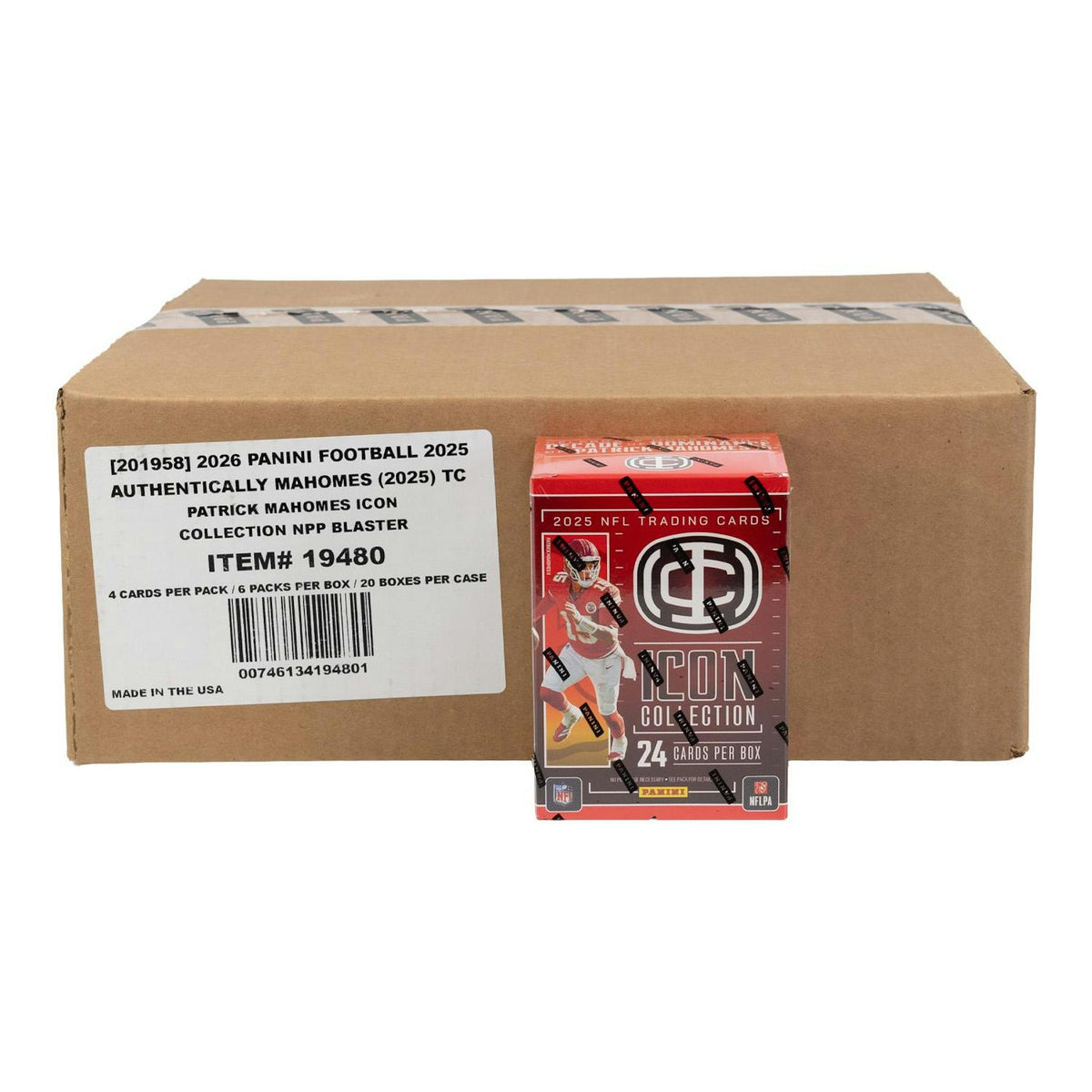 2025 Panini Mahomes Icon Collection Football Blaster 20-Box Case