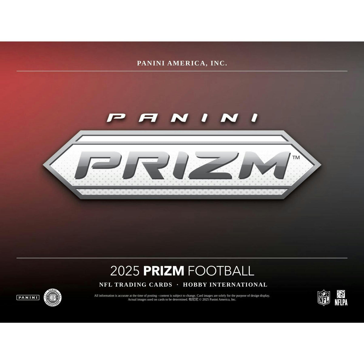 2025 Panini Prizm Football International Hobby Box