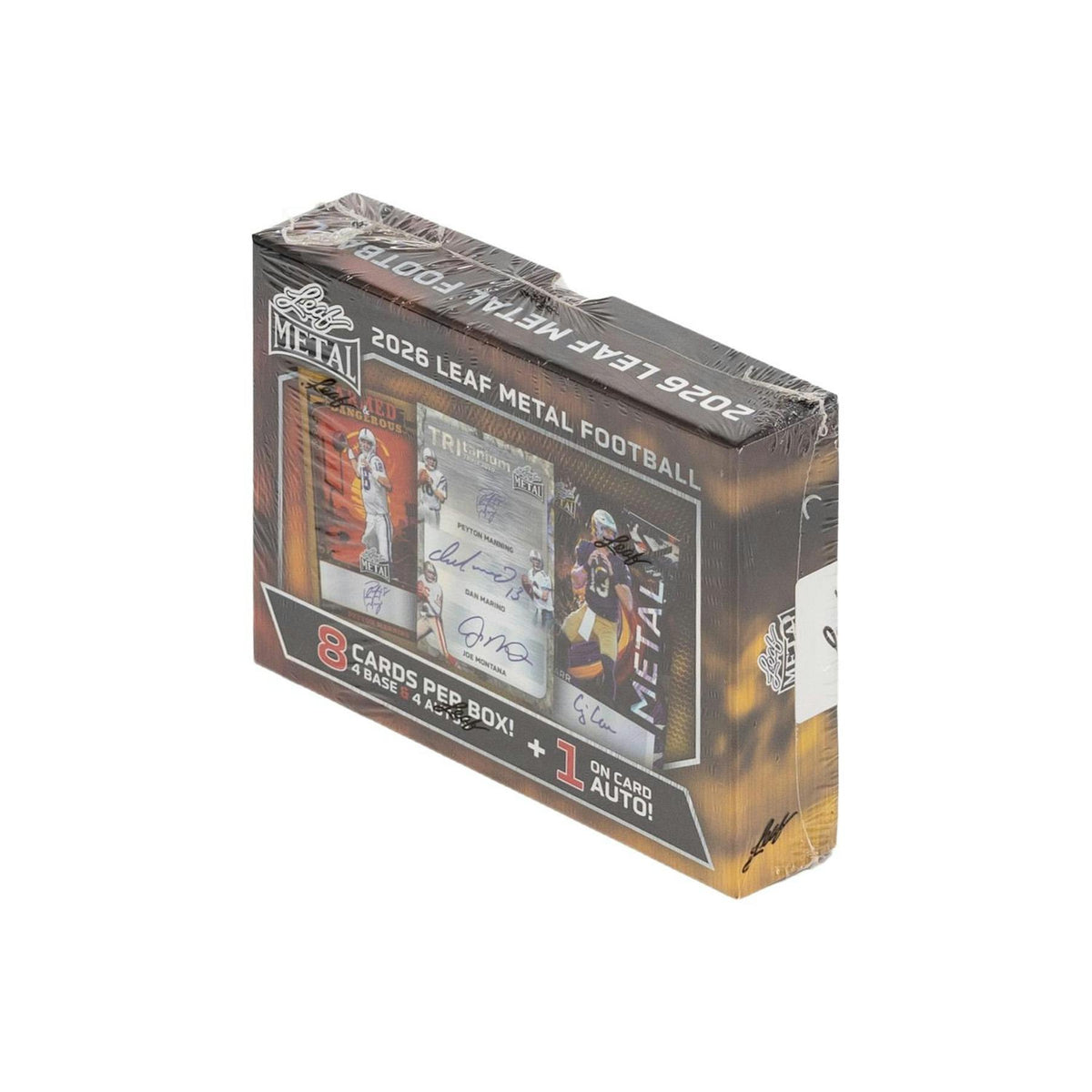 2026 Leaf Metal Football Hobby 10-Box Case