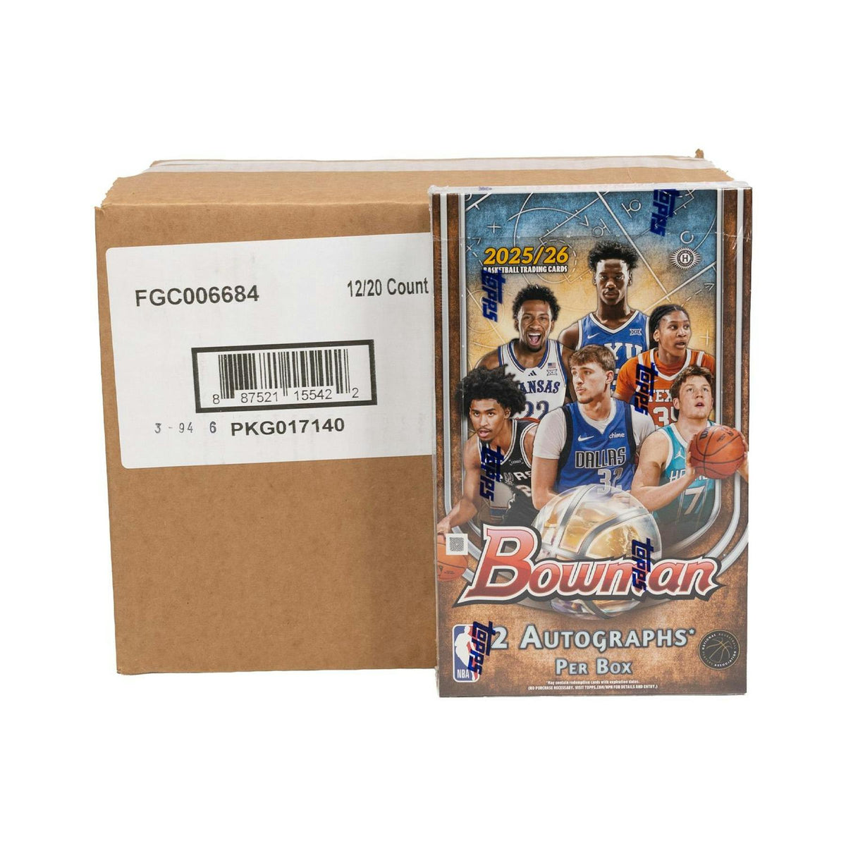 2025/26 Bowman Basketball Hobby 12-Box Case