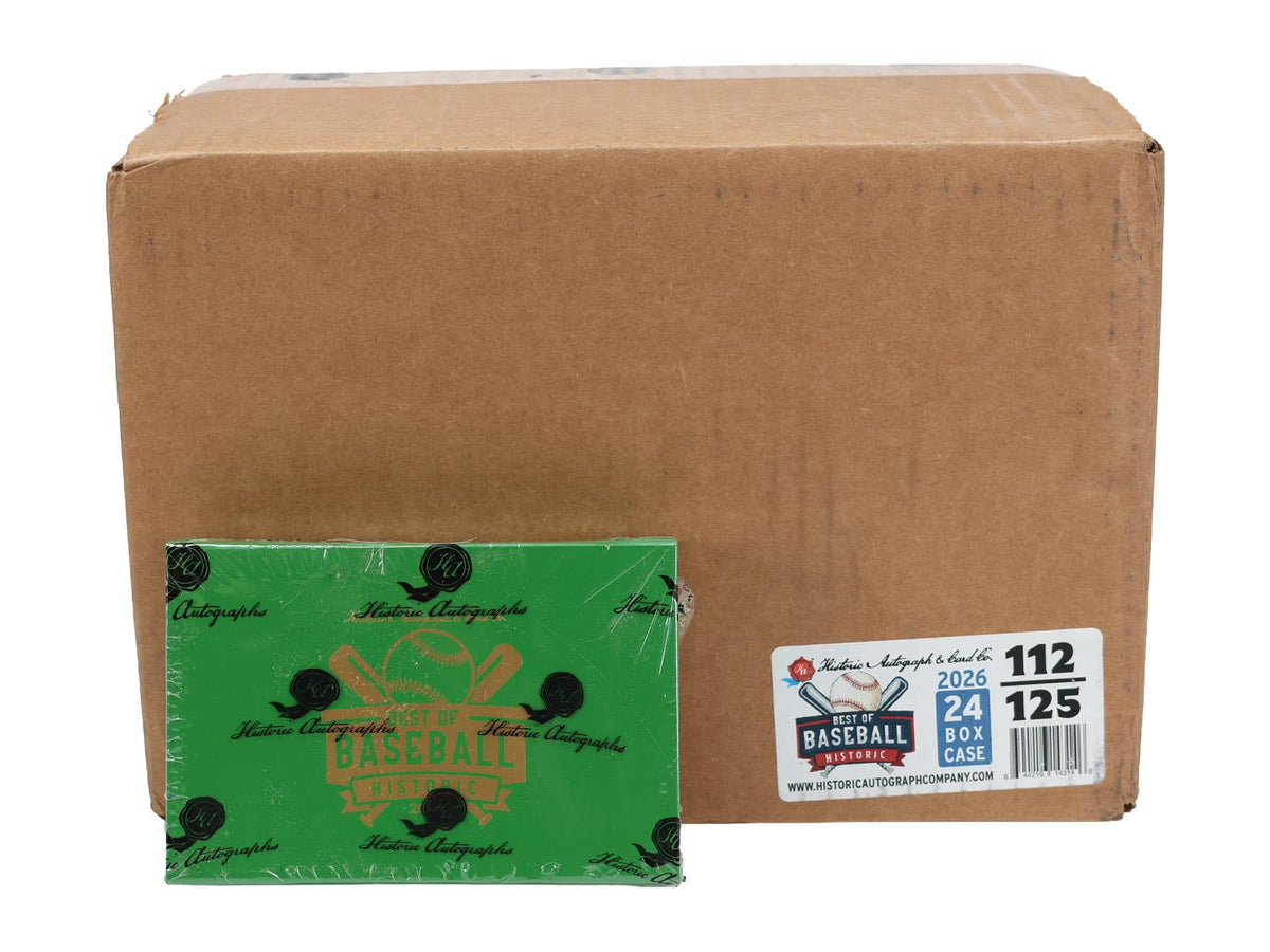 2026 Historic Autographs Best of Baseball Hobby 24-Box Case