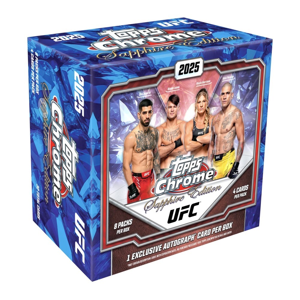 2025 Topps UFC Chrome Sapphire Edition 10 Box Case