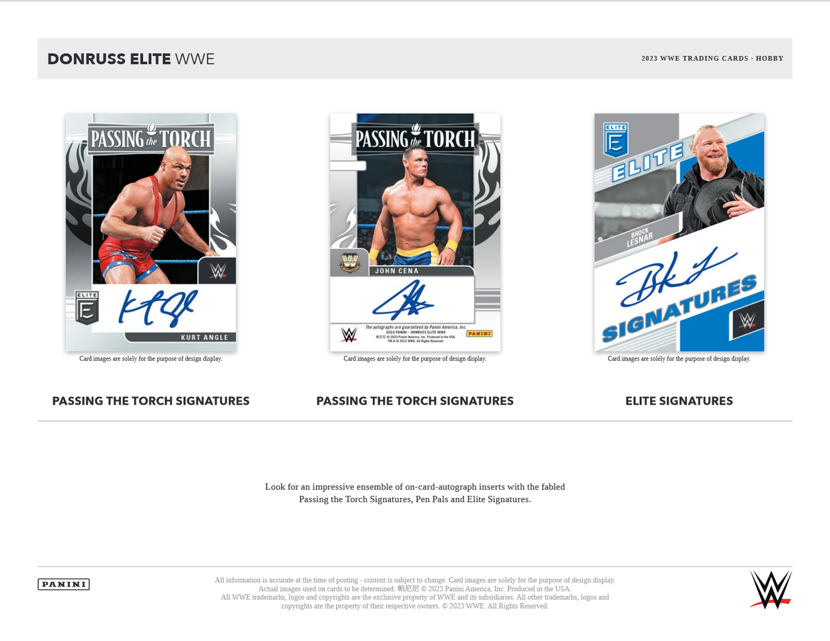 2023 Panini Donruss Elite WWE Hobby 12 Box Case