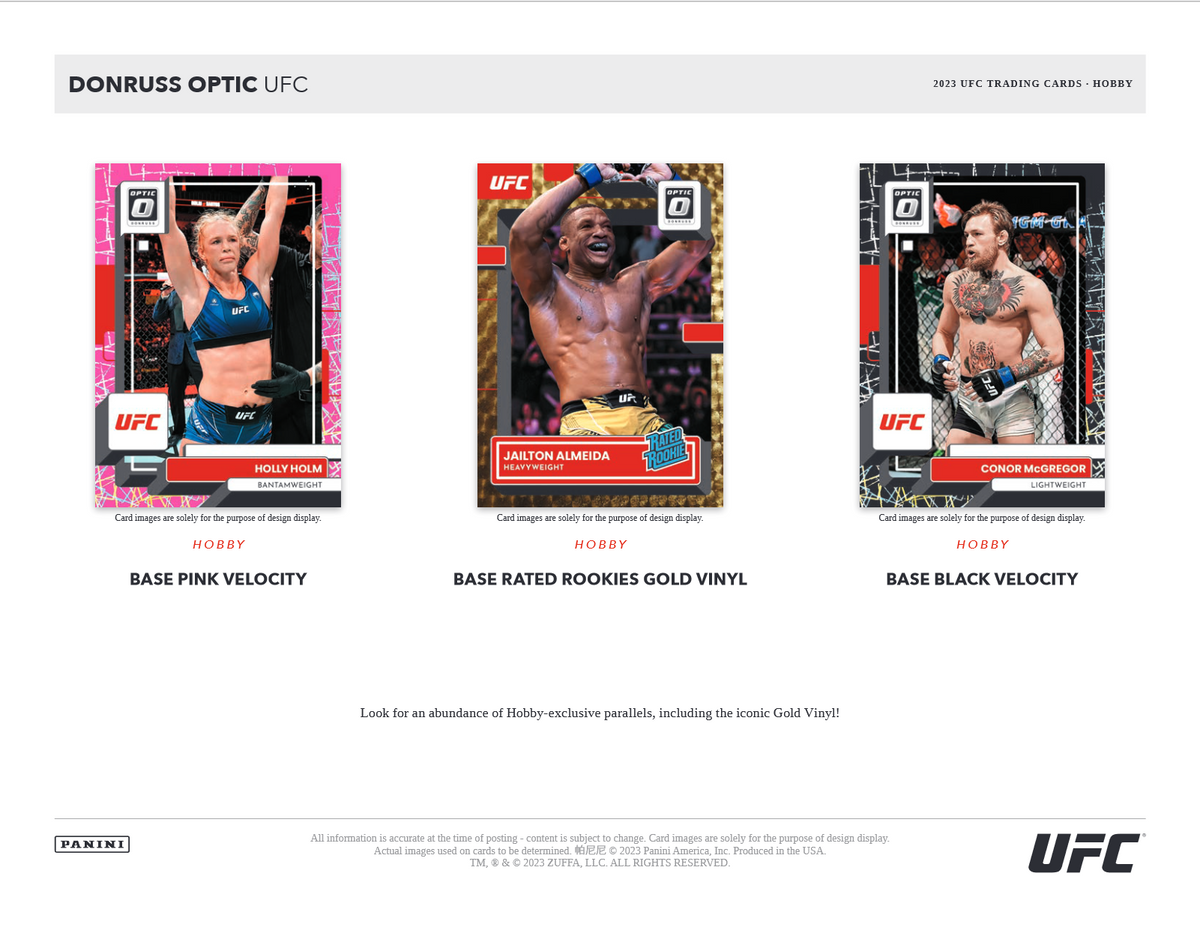 2023 Panini Donruss Optic UFC Hobby 12 Box Case