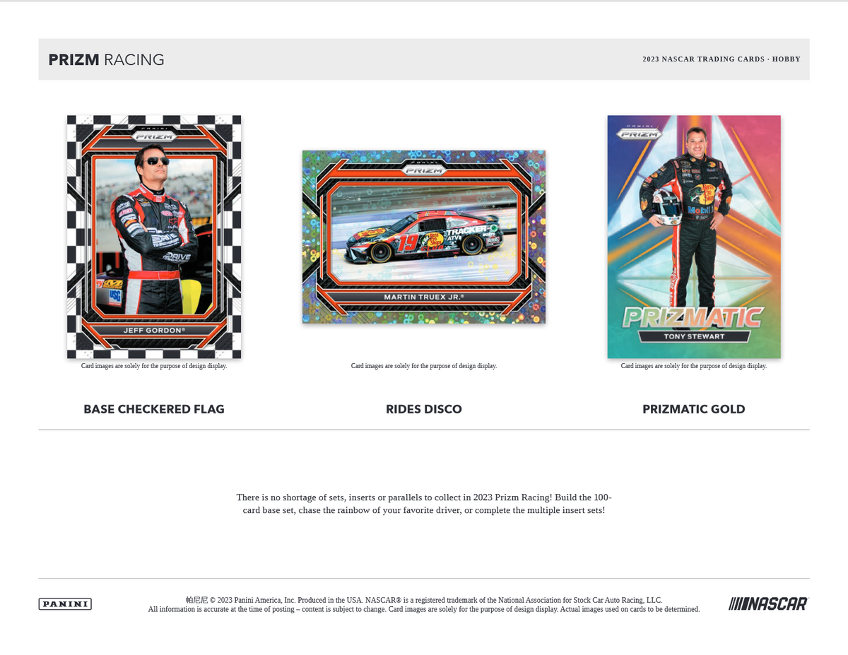 2023 Panini Prizm Racing Hobby 12 Box Case