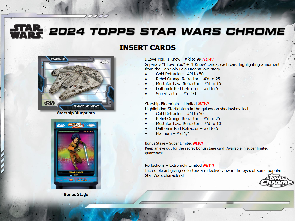 2024 Topps Star Wars Chrome Hobby 8 Box Case