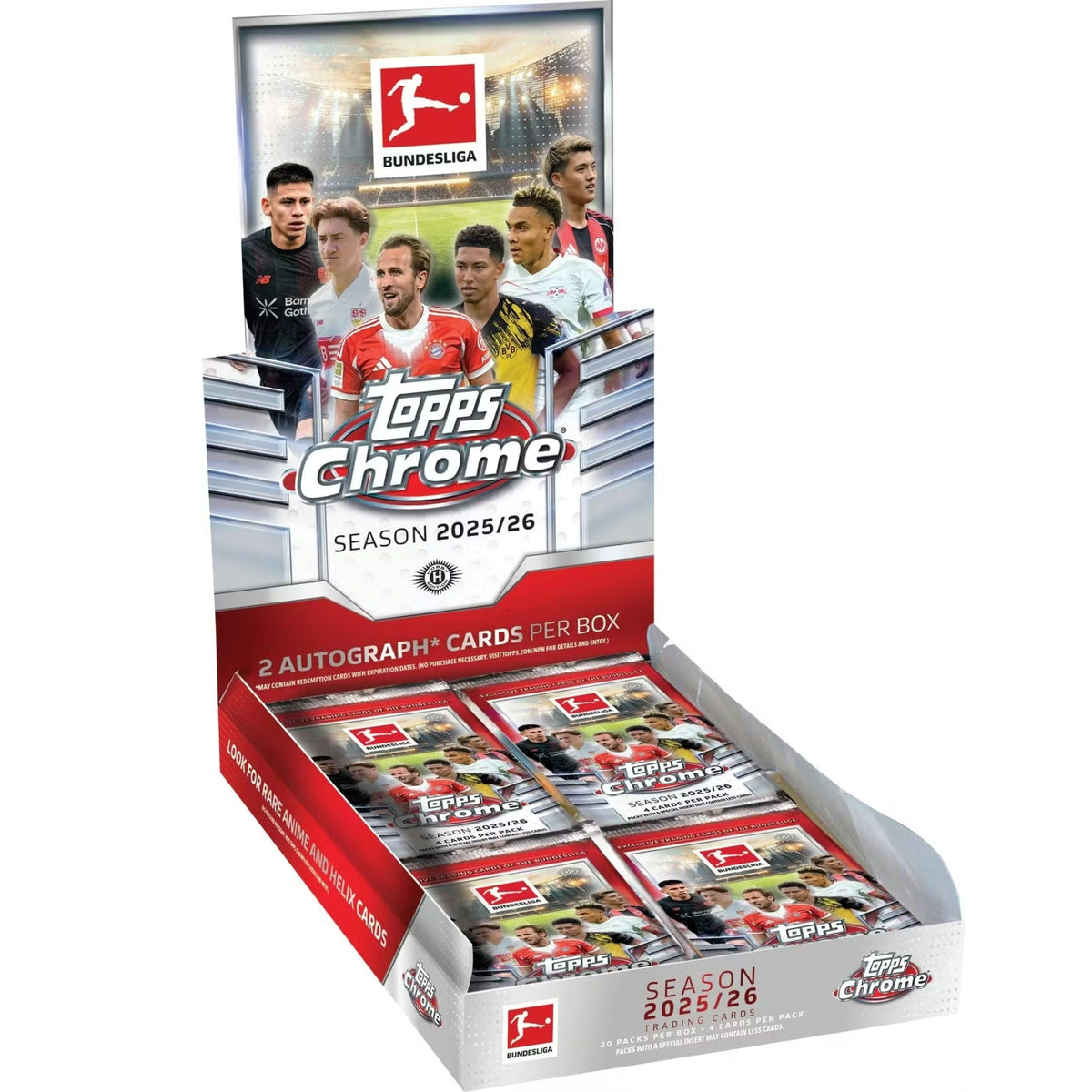 2025-26 Topps Chrome Bundesliga Soccer Hobby 12 Box Case