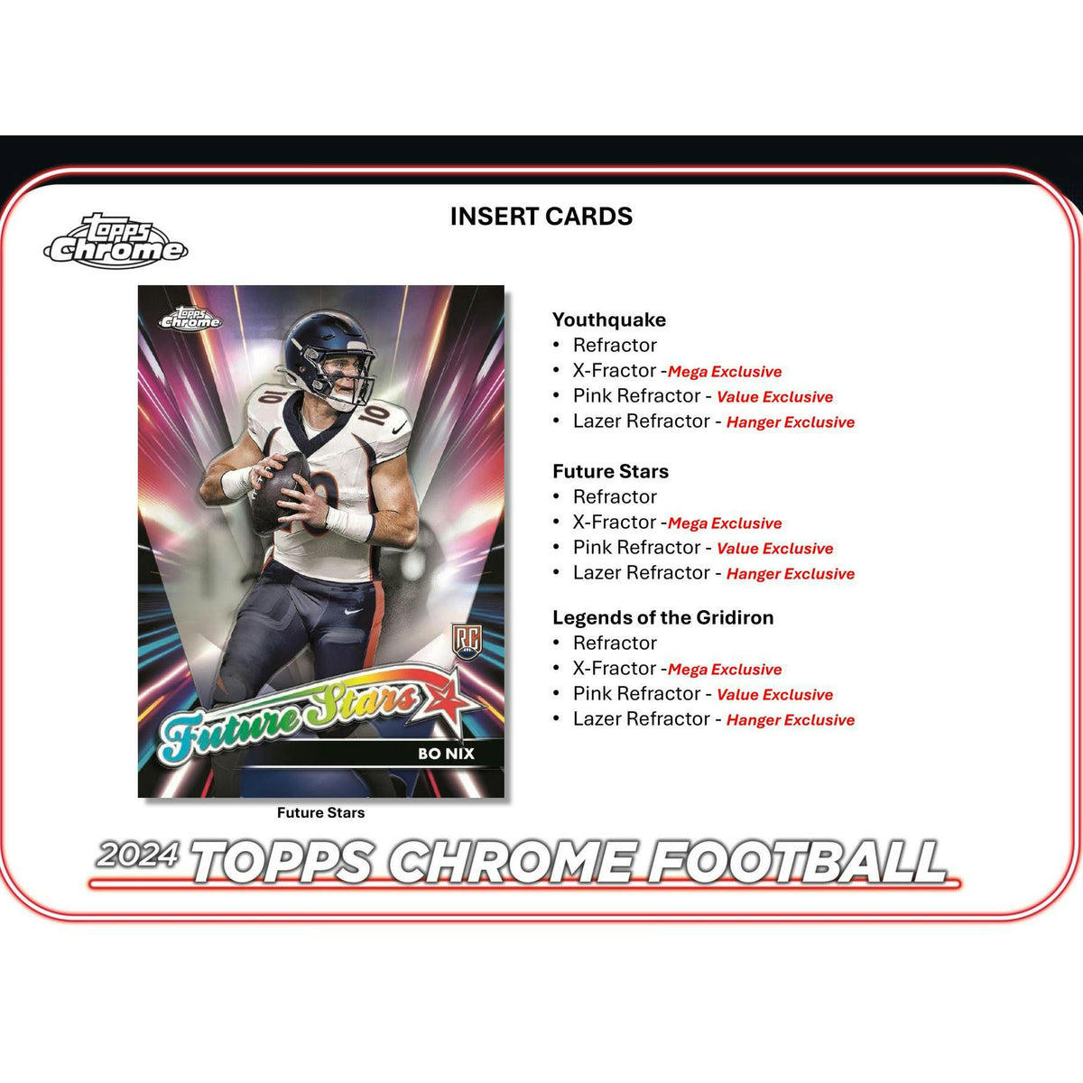 2024 Topps Chrome Football Mega 20-Box Case